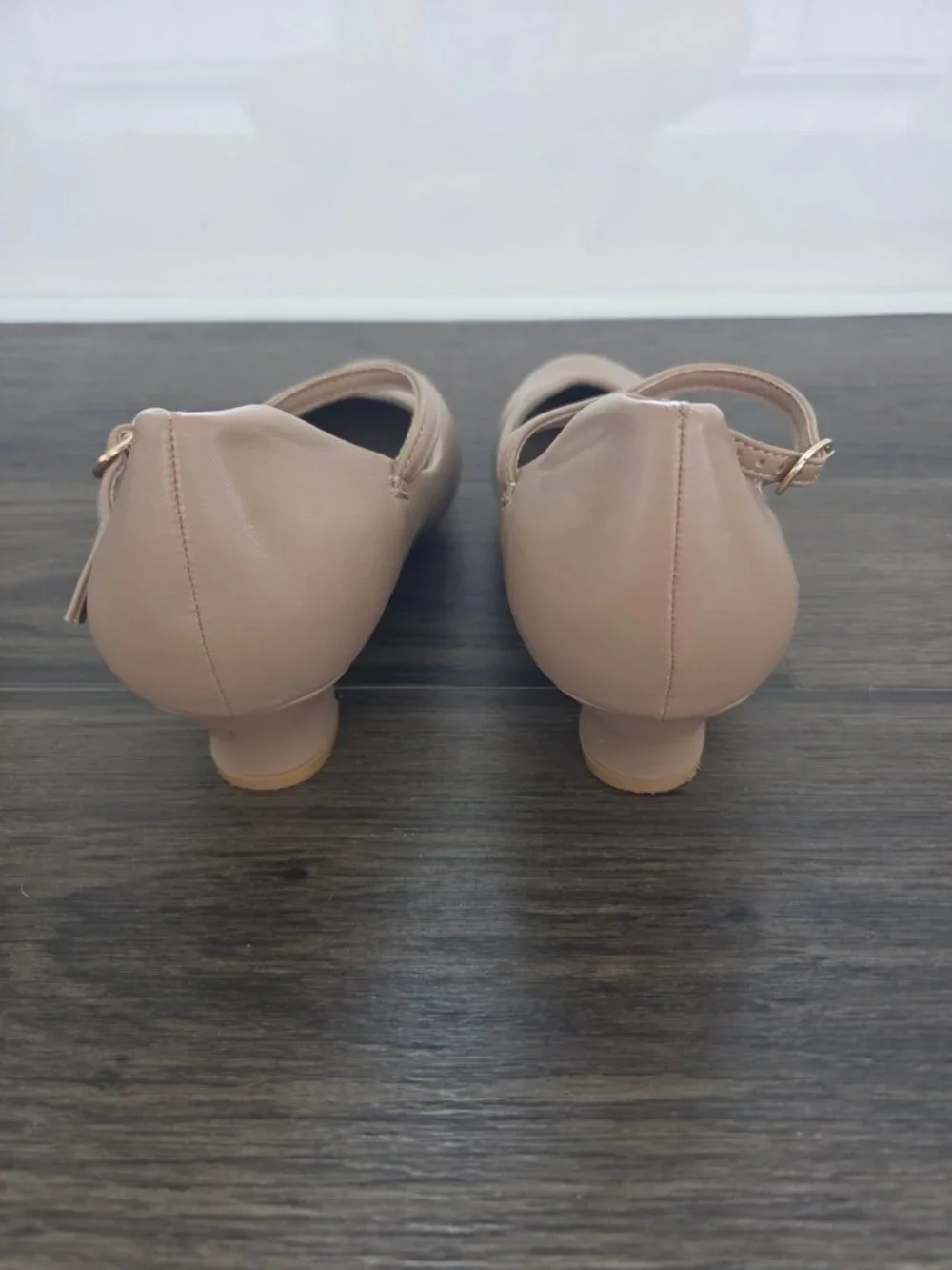 💙 Stelle Tan Faux Leather Mary Jane Kitten Size 8 Heel Character Dance Shoes Vi